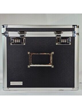 Vaultz Locking Personal File Chest Tactical Black Combination Lock Storage Box